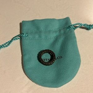 Size 4.5 Tiffany & Co Sterling Silver Somerset Mesh Weave Ring